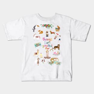 Things I am greatful for Kids T-Shirt